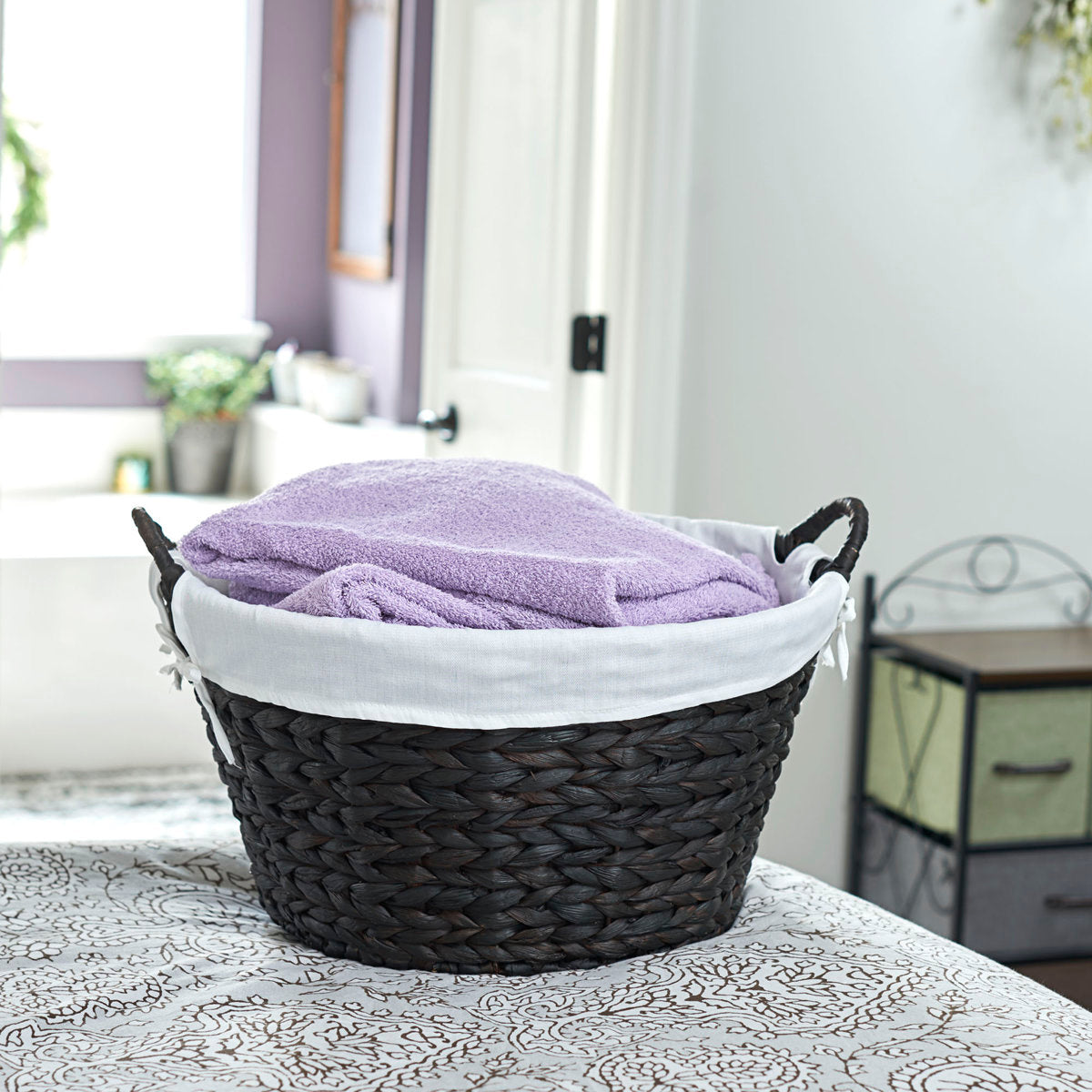 Round Laundry Basket Natural