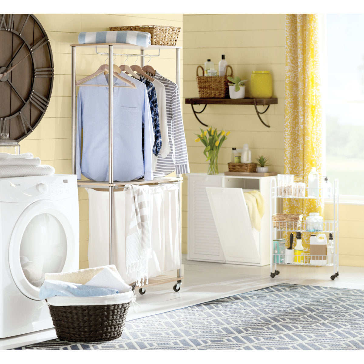 Round Laundry Basket Natural
