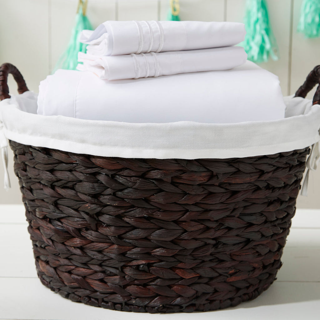 Round Laundry Basket Natural