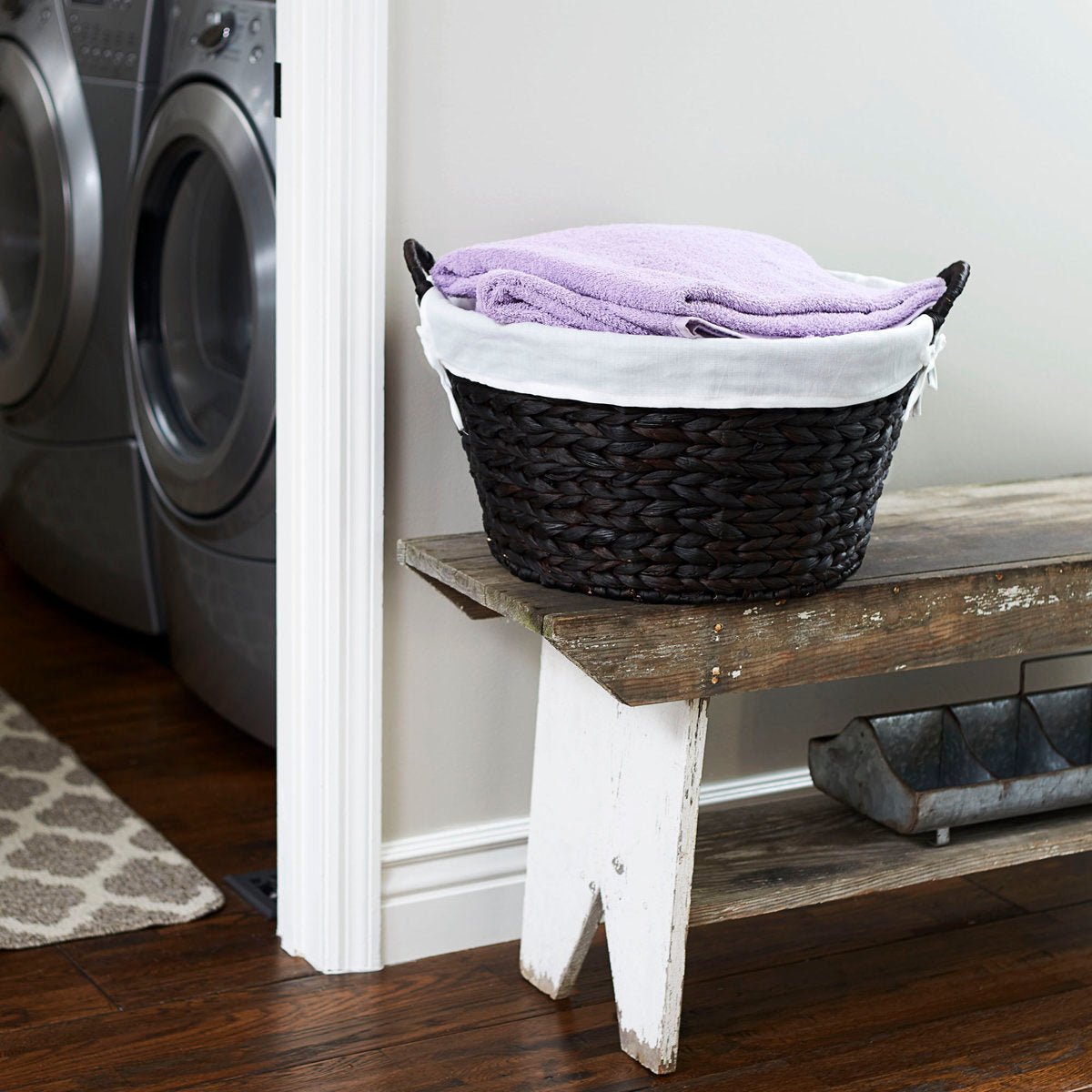 Round Laundry Basket Natural