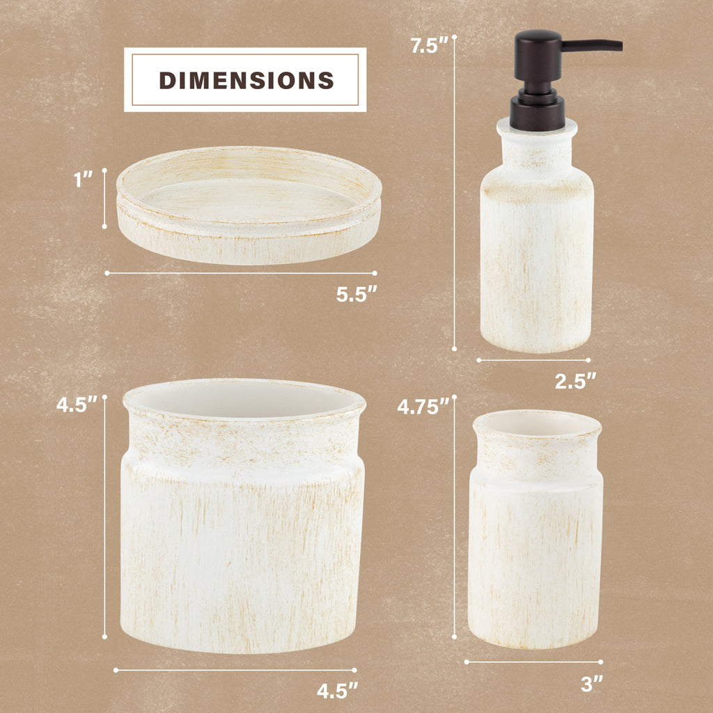 Rustic Luxe 4 Piece Set