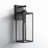 Schlesinger Black Steel Wall Light with High-transparency Glass