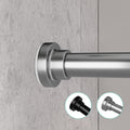 Shower Curtain Rod, 18-63.9 Inch Adjustable Spring Tension Curtain Rod, Never Rust Anti-slip Shower Curtain Rod For Bathroom, No Drilling, Never Collapse, Easy To Use