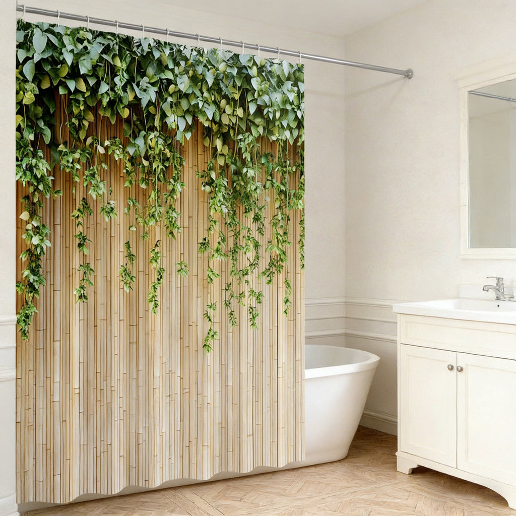 Shower Curtains with Hooks Included