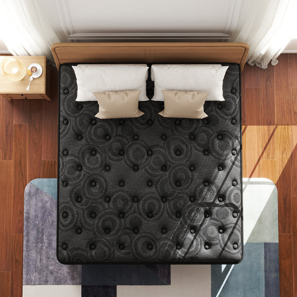 Sinegal Luxury 10" Medium-Firm Hybrid Mattress - Gel Memory Foam & Anti-Static Breathable Cover