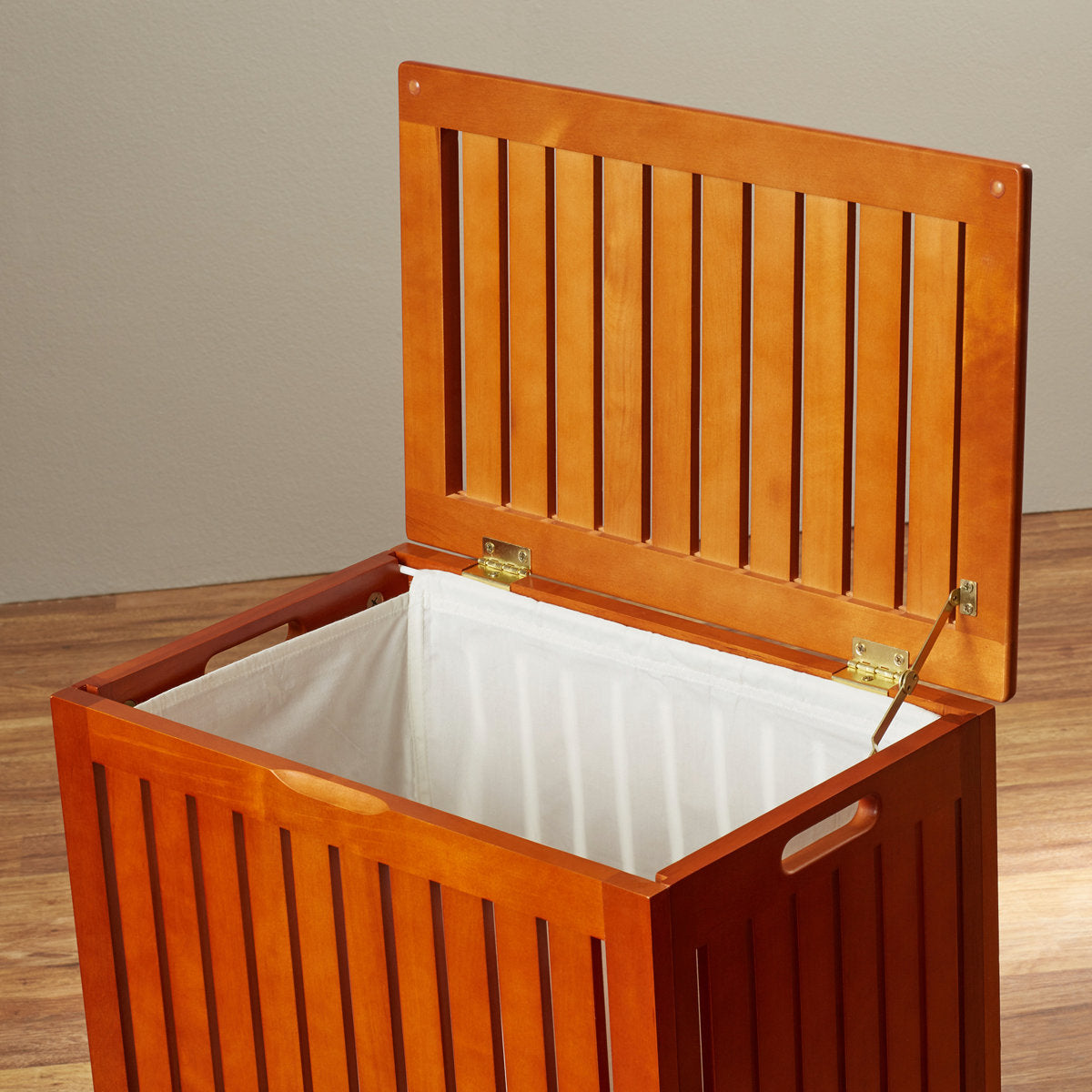 Solid Wood Laundry Hamper