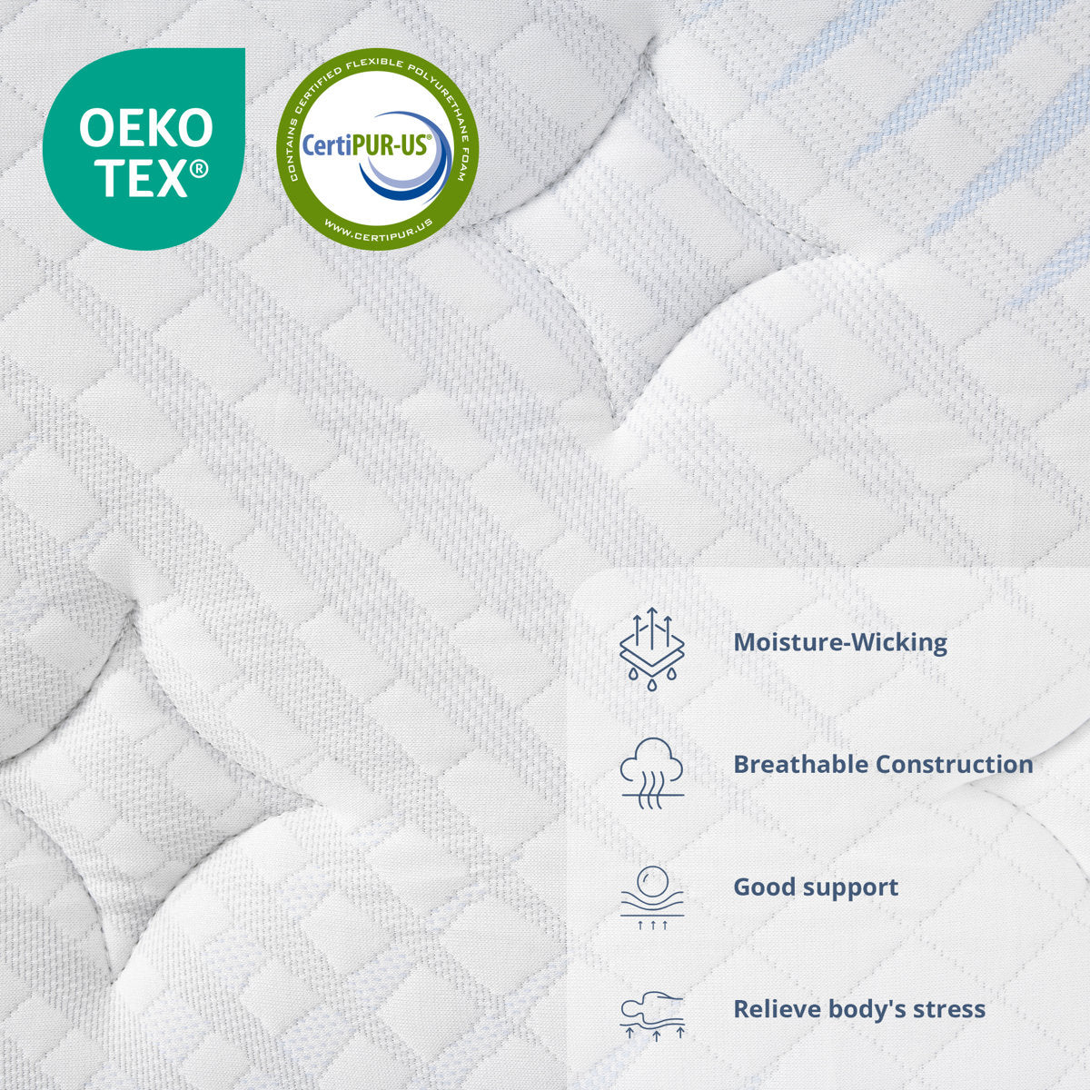 Split King Adjustable Bed with 14” Dual Foam Hybrid Mattress, Zero Gravity, Massage, Wireless Remote, and Underbed Light