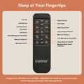 Split Top King Adjustable Bed Frame, Included Massage, USB & Type C Ports, Underbed Nightlight, Wireless Remote, Zero Gravity, E3000 Sunset Orange