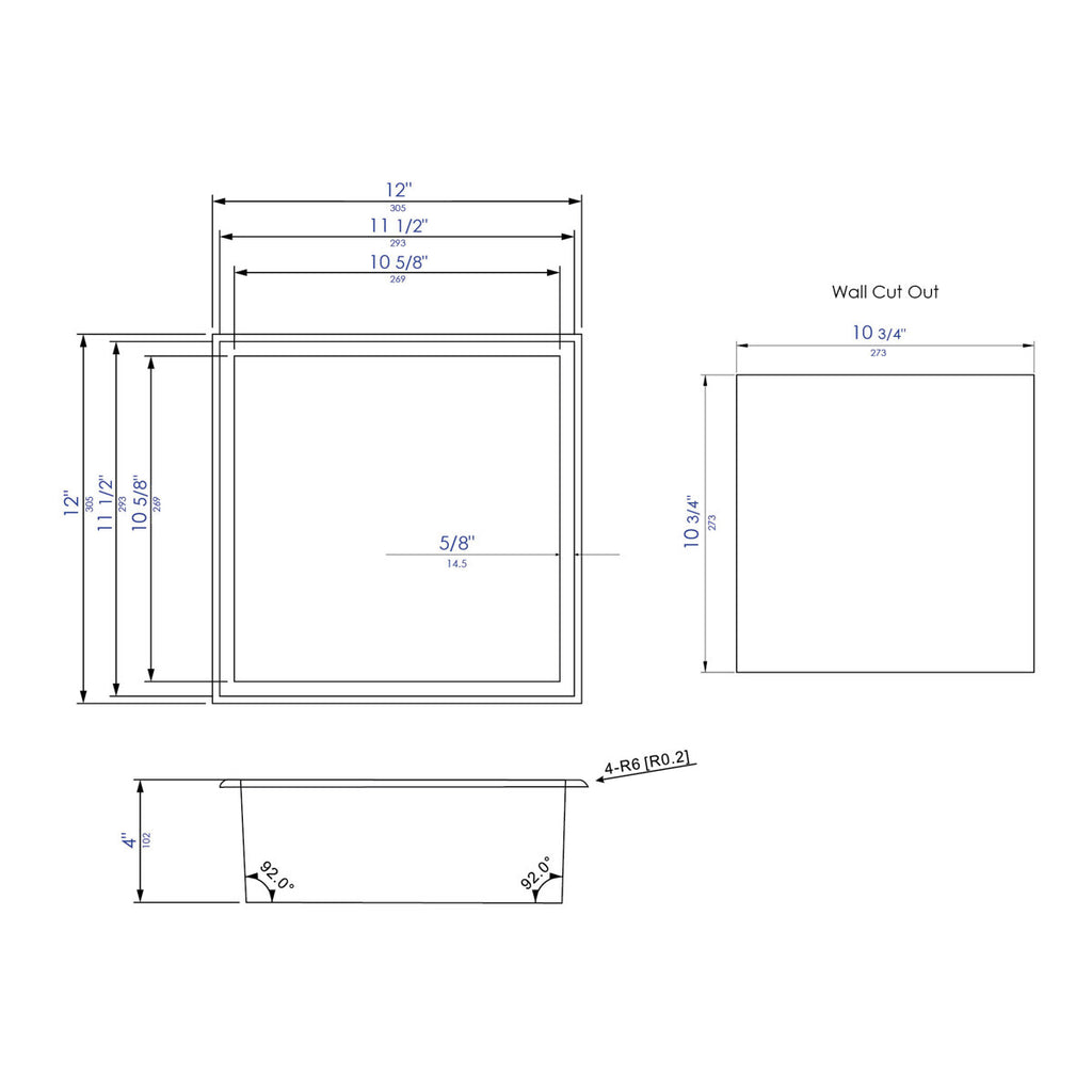 Stainless Steel Shower Niche
