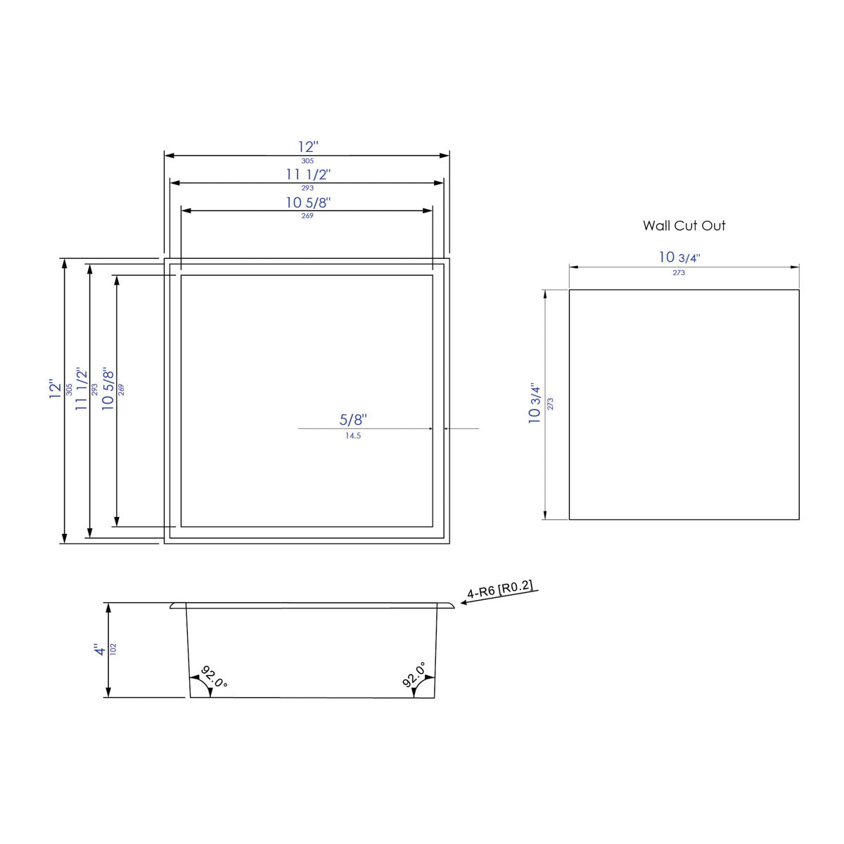 Stainless Steel Shower Niche