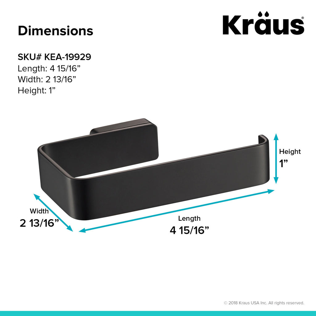 Stelios Wall Mount Toilet Paper Holder KEA-19929MB