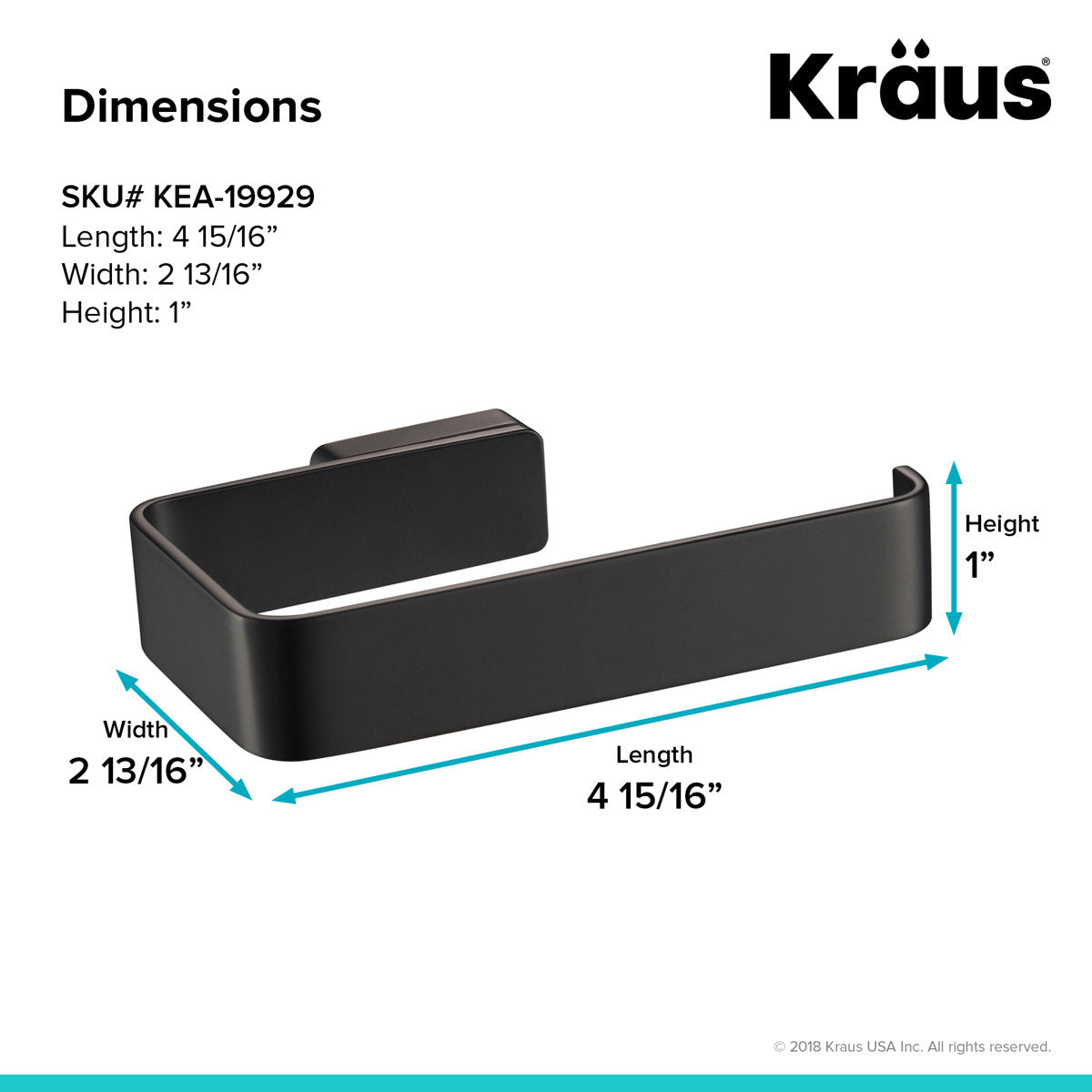 Stelios Wall Mount Toilet Paper Holder KEA-19929MB