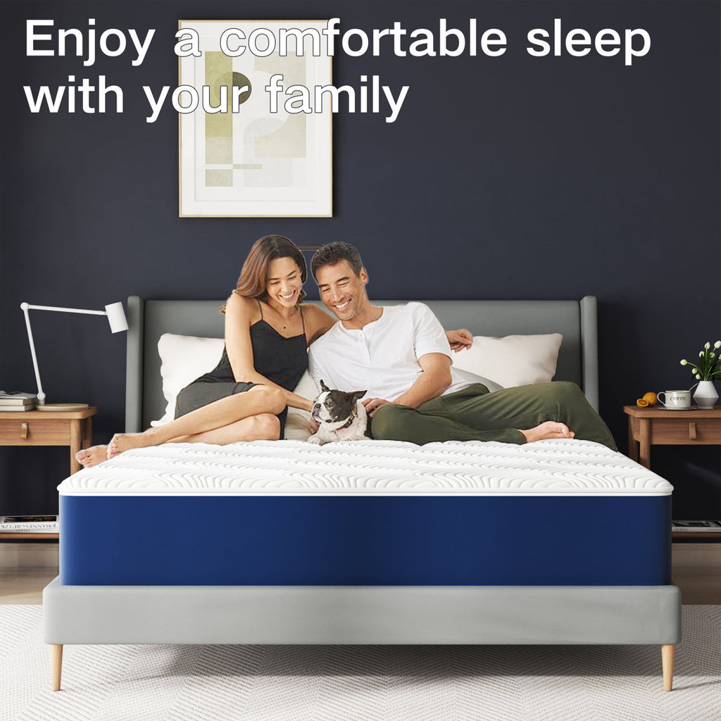 Stijn Firm Mattress,Cooling gel Memory Foam Mattress in a box With Washable Zipper Cover,pillow top mattress