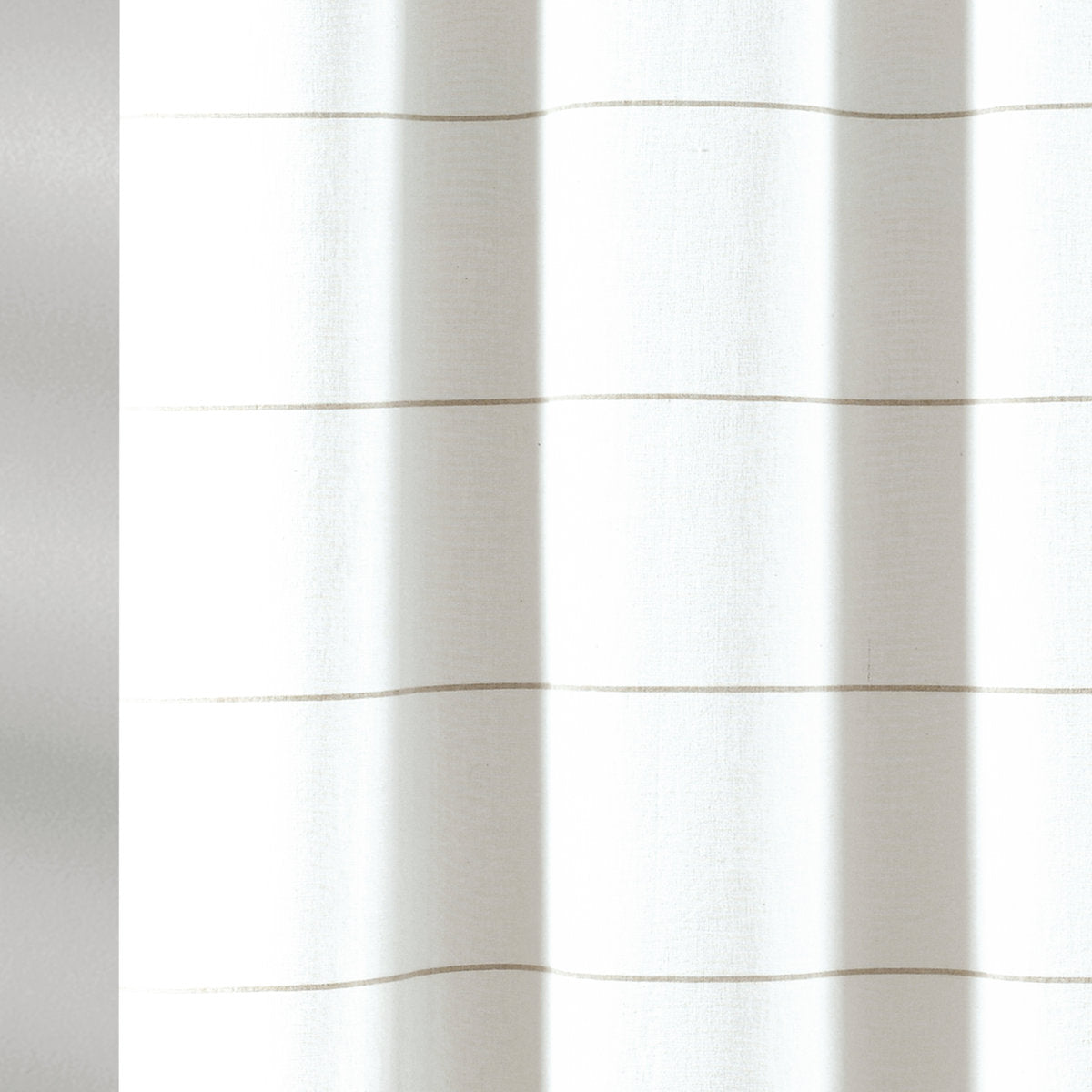 Stripe Yarn Dyed Tassel Fringe Woven Cotton Cotton Striped Shower Curtain