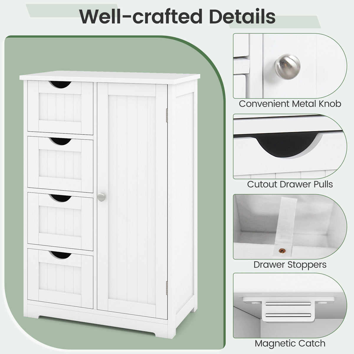 Sturdivant Freestanding Bathroom Cabinet