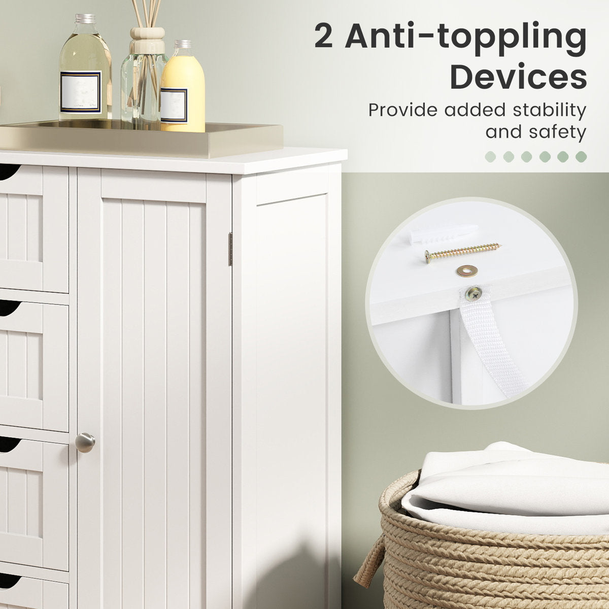 Sturdivant Freestanding Bathroom Cabinet