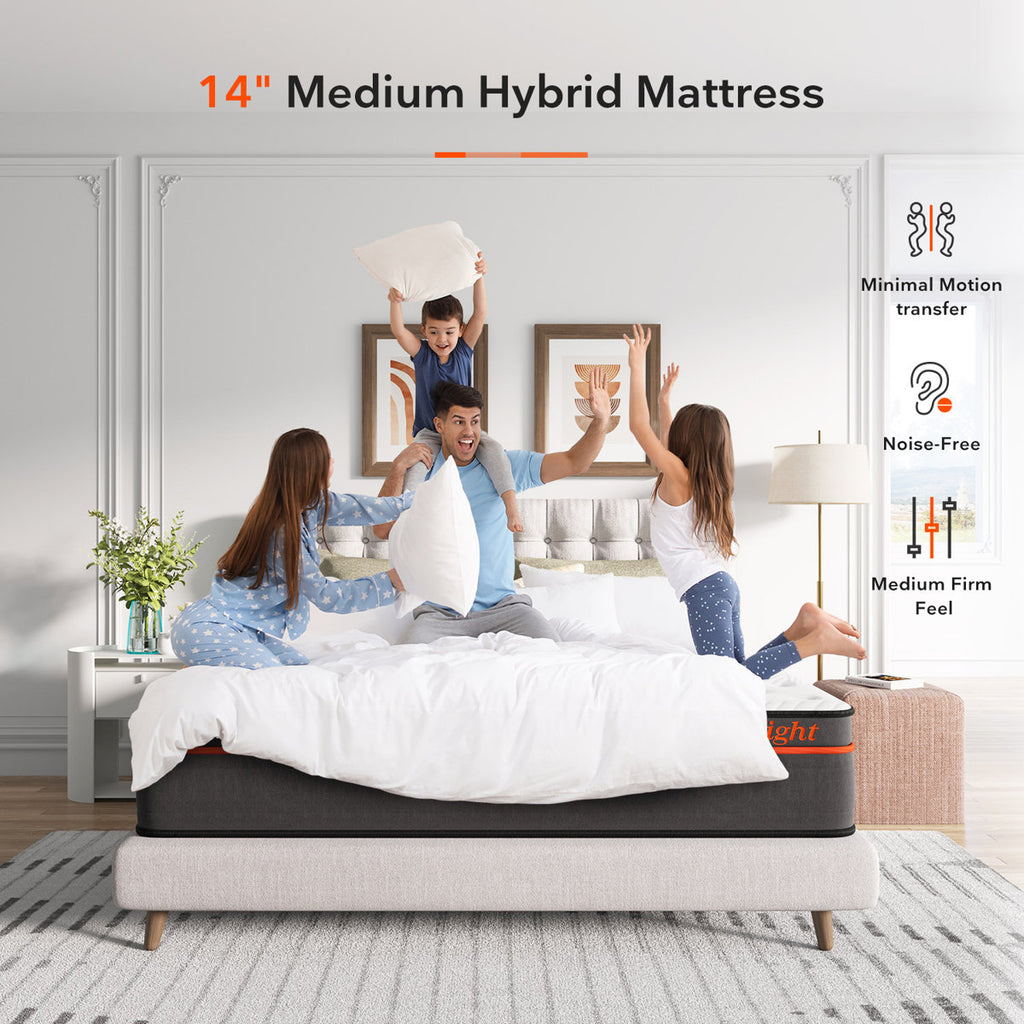 Sweetnight 14" Medium Hybrid Mattress