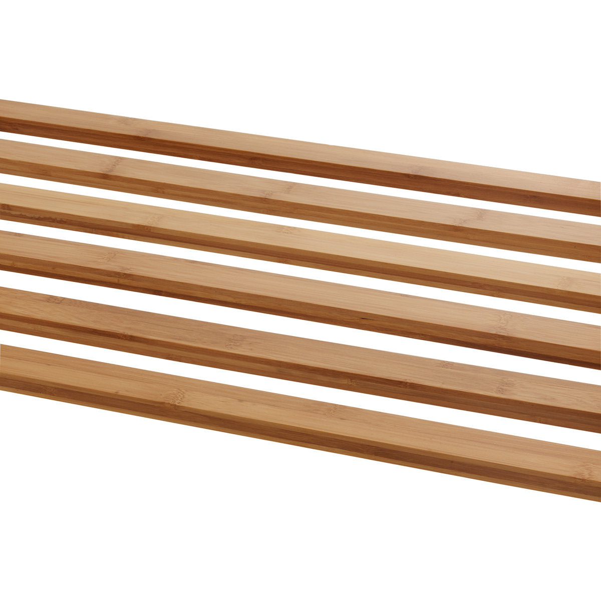 TRINITY EcoStorage 3-Bag Rolling Bamboo Laundry Cart w/ Poles
