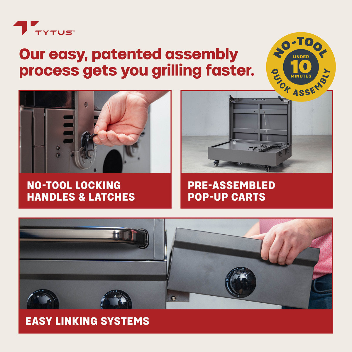 TYTUS Modular Duo with 4-Burner Gas Grill and Pellet Grill