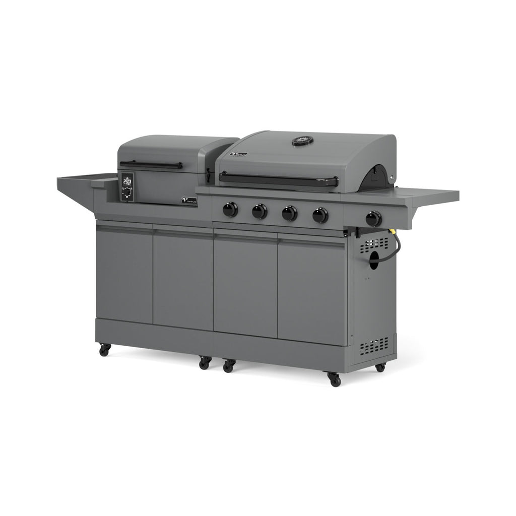 TYTUS Modular Duo with 4-Burner Gas Grill and Pellet Grill