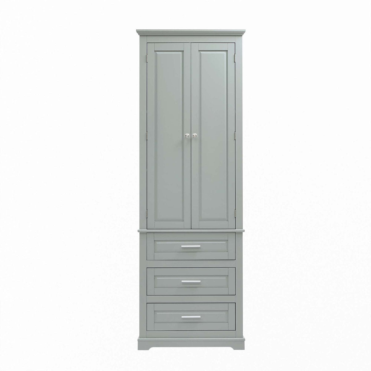 Tall Storage Cabinet With Three Drawers