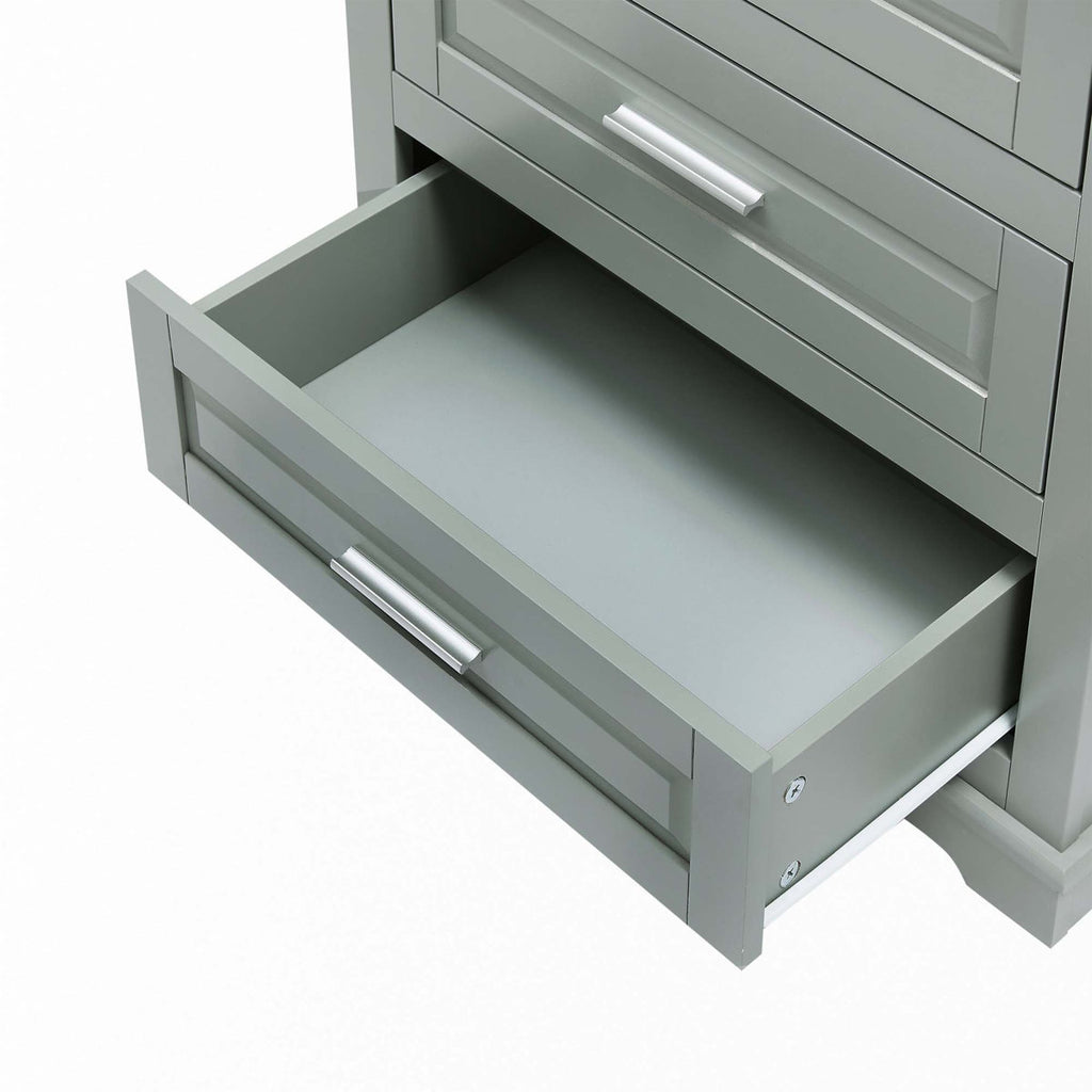 Tall Storage Cabinet With Three Drawers