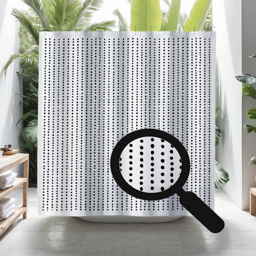 Thora Dots Mid-Century Shower Curtain