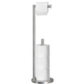 Toilet Paper Holder Stand, Toilet Paper Stand Brushed Nickel, Free Standing Toilet Paper Holder, Toilet Paper Storage LD-1015-Nickel