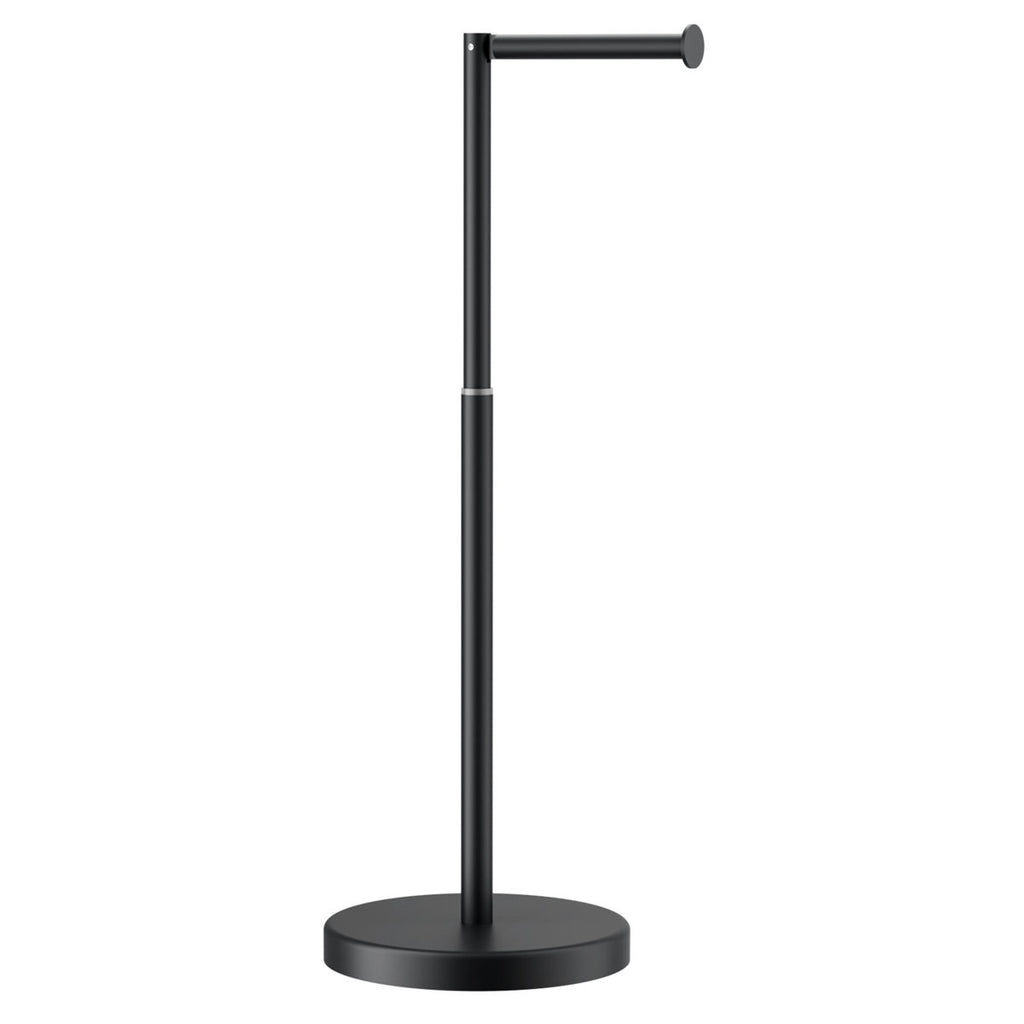 Toilet Paper Holder Stand Adjustable, Stainless Steel Freestanding Toilet Paper Holder With Storage, Bathroom Tissue Roll Stand Storage For 4 Rolls WW126A4B