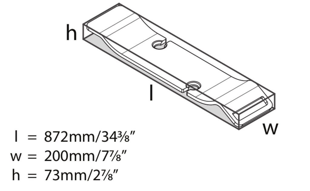 Tombolo 8 Bathtub Rack