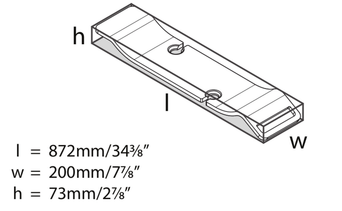 Tombolo 8 Bathtub Rack