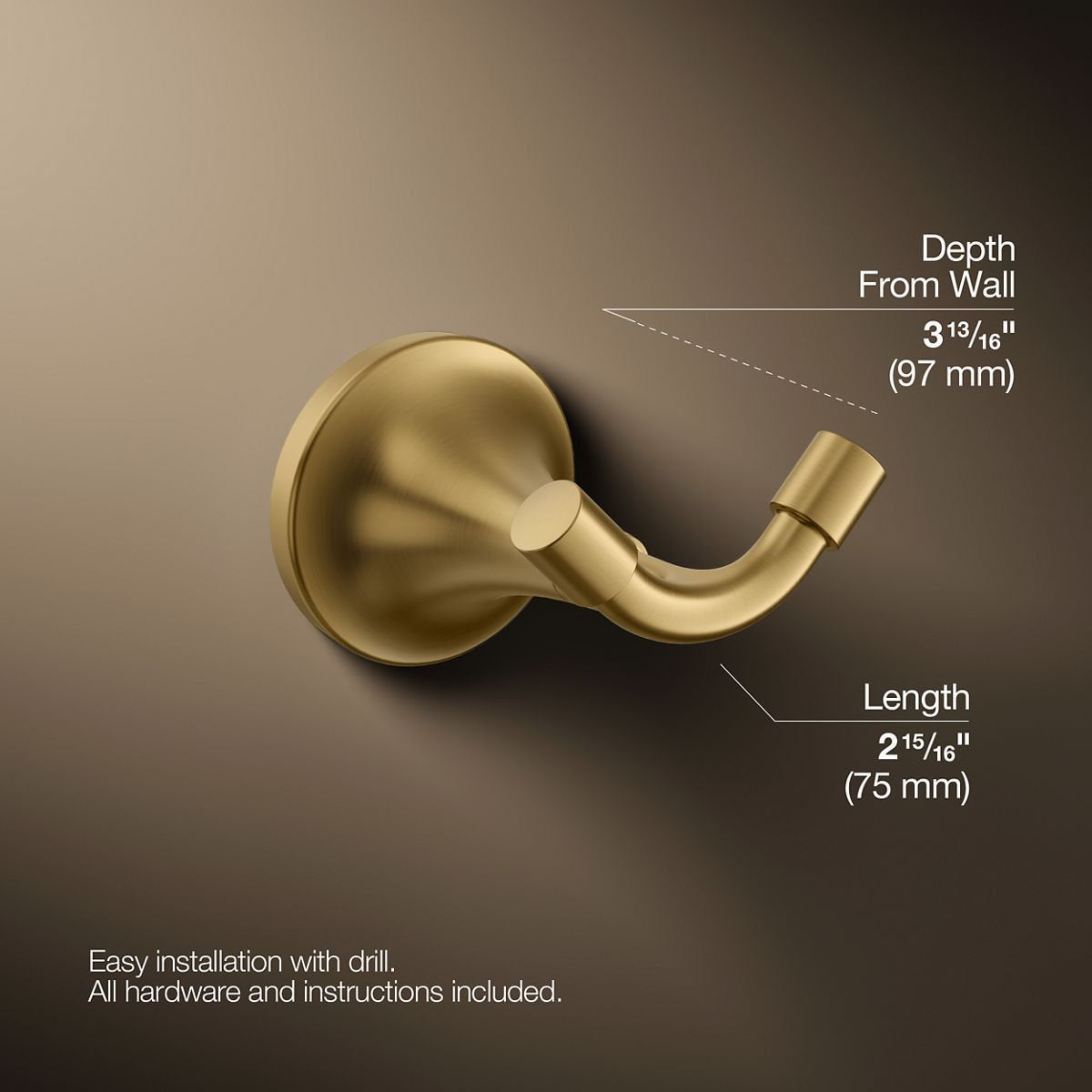 Tone Wall Mounted Robe Hook 2102619