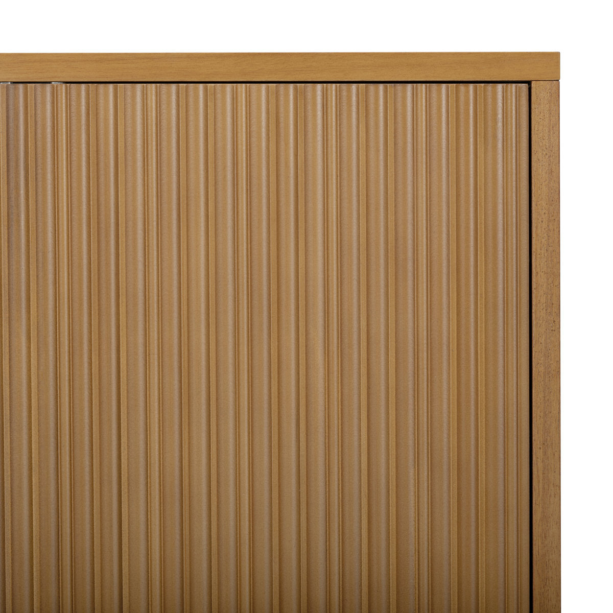 Tremolo Modern 2-Door Accent Cabinet with Adjustable Shelves & Fluted Push-Open Fronts for Living Room or Entryway