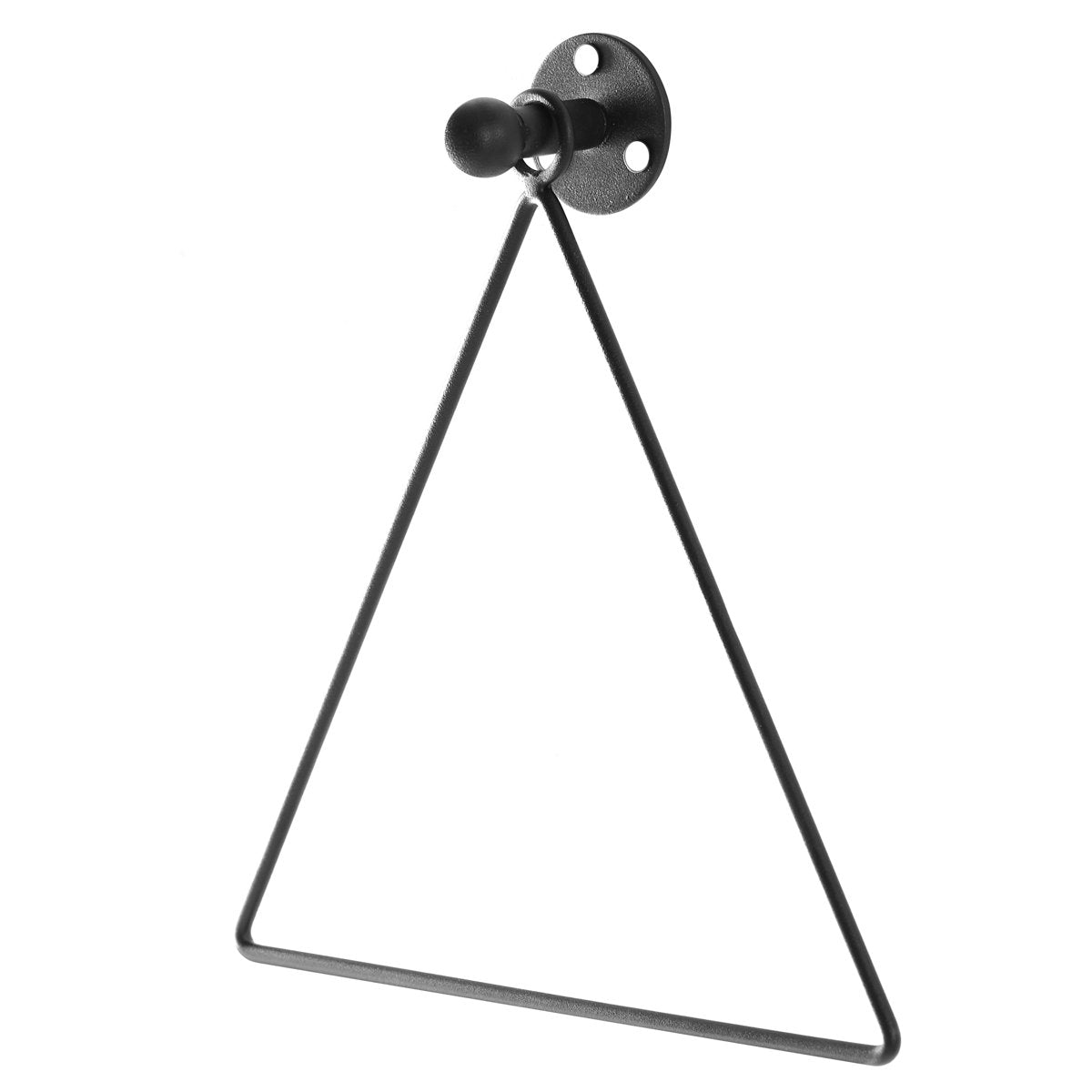 Triangle Metal Wall Mounted Towel Ring TB-HOM0981BLK-BB