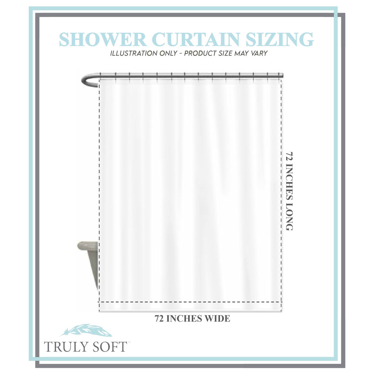 Truly Soft Textured Bow Shower Curtain