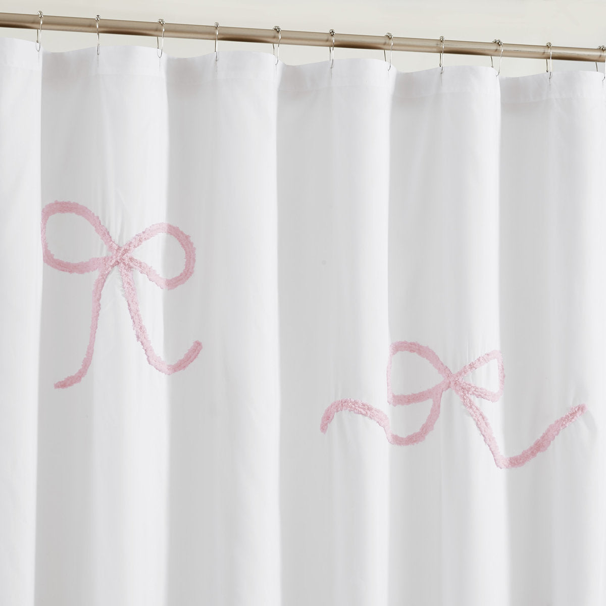 Truly Soft Textured Bow Shower Curtain