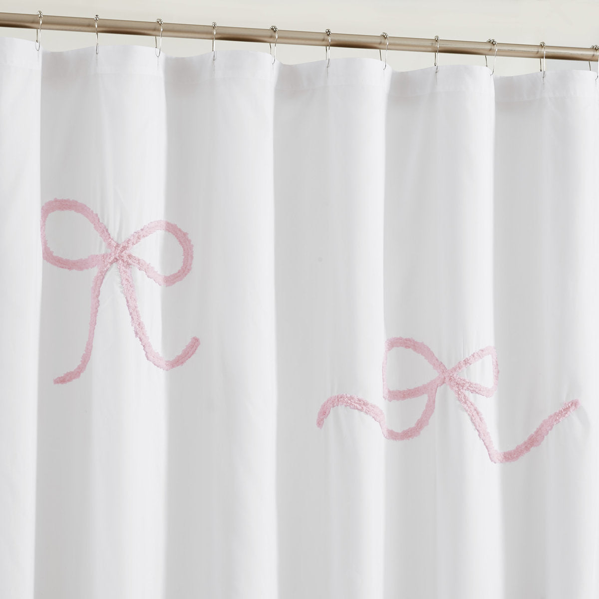 Truly Soft Textured Bow Shower Curtain