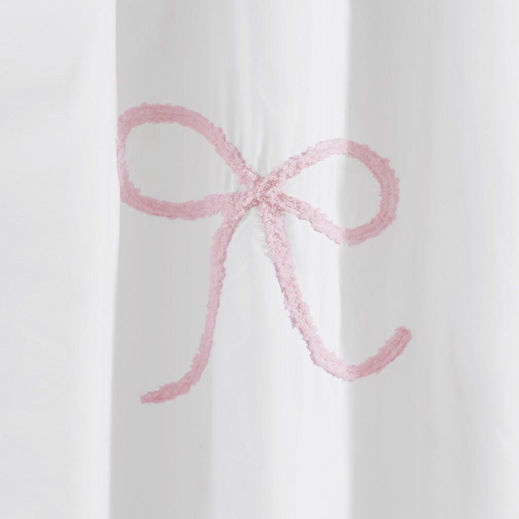 Truly Soft Textured Bow Shower Curtain