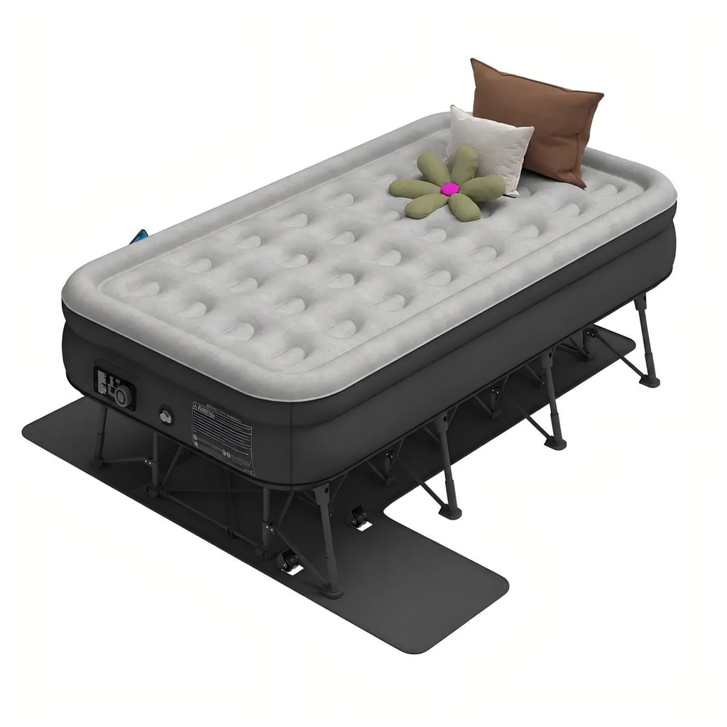 Twin Air Mattress with Bed Frame & Storage Box