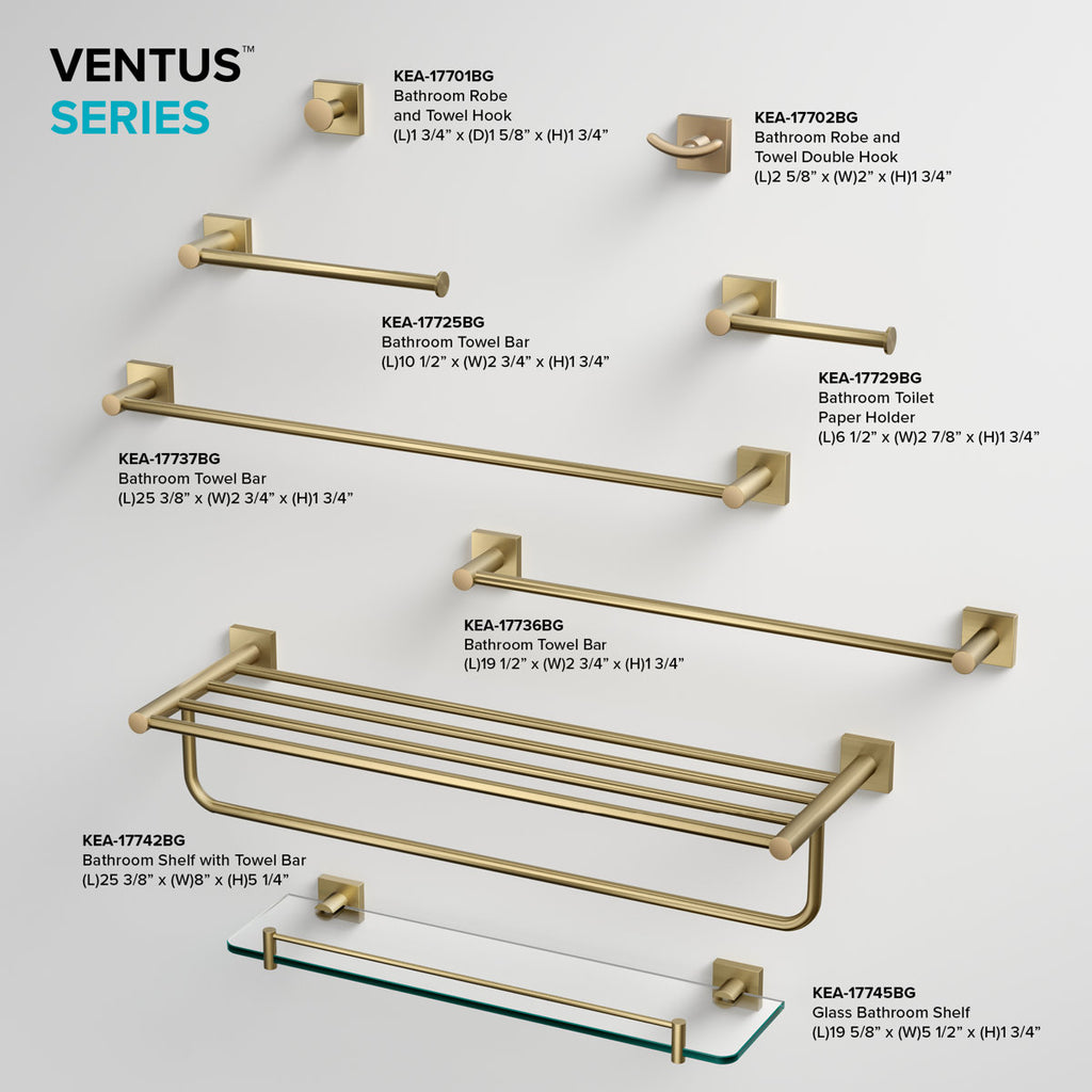 Ventus Wall Mounted Towel Rack KEA-17742BG