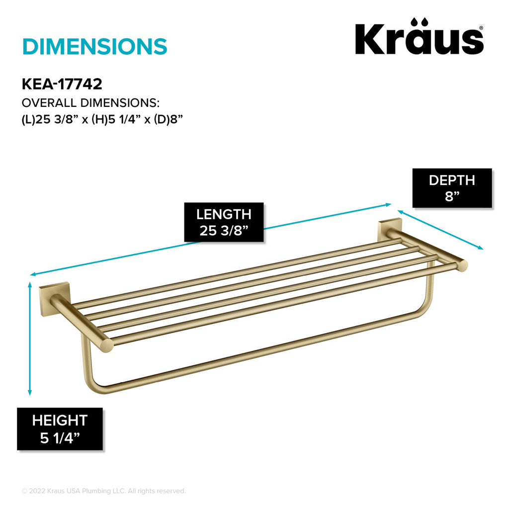 Ventus Wall Mounted Towel Rack KEA-17742BG