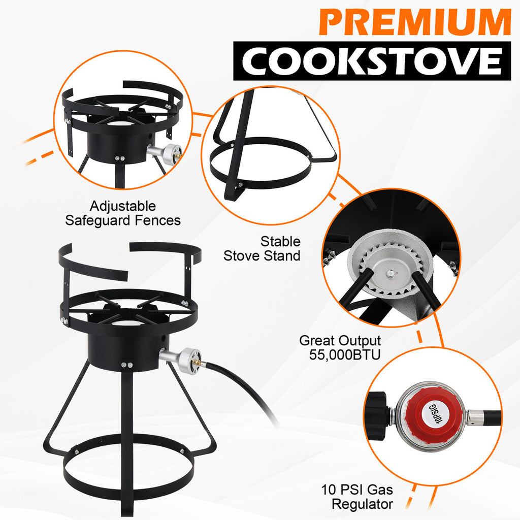Vinsunny Single Burner Propane Gas Grill