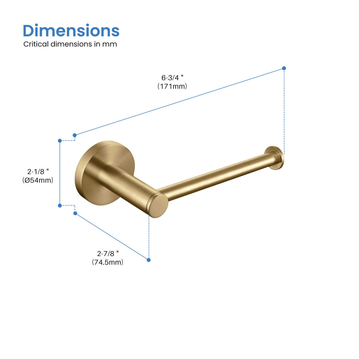 Wall Mount Toilet Paper Holder KBA1402BB