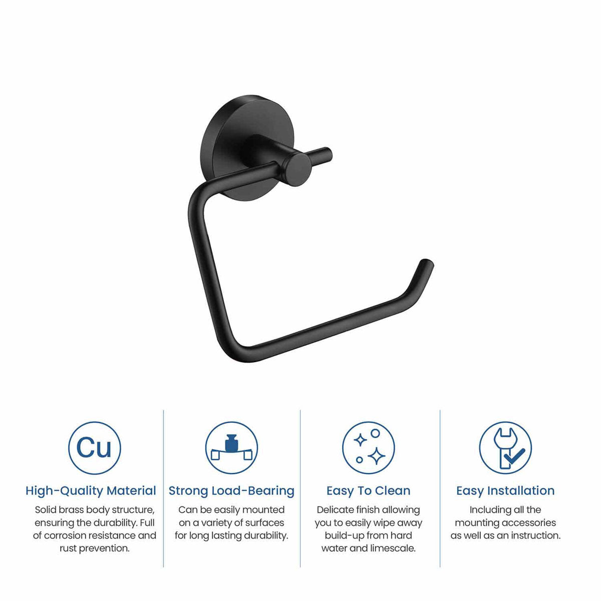 Wall Mount Toilet Paper Holder KBA1405MB