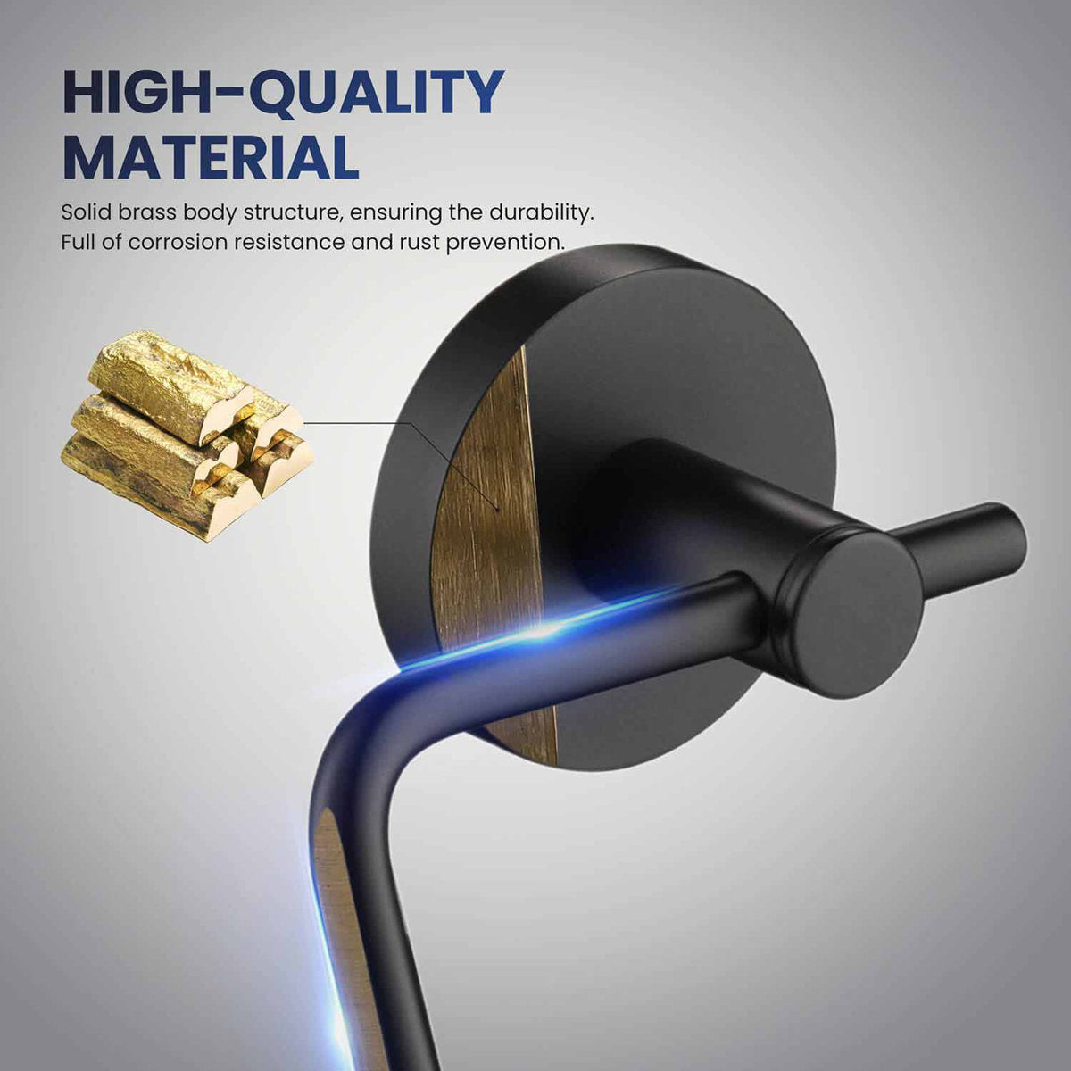Wall Mount Toilet Paper Holder KBA1405MB
