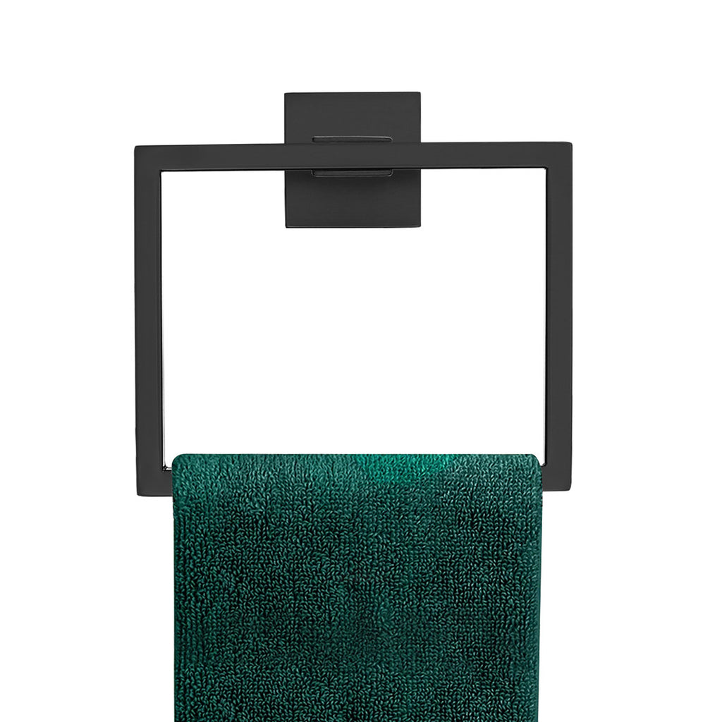 Wall Mounted Modern Towel Ring Q703-BK