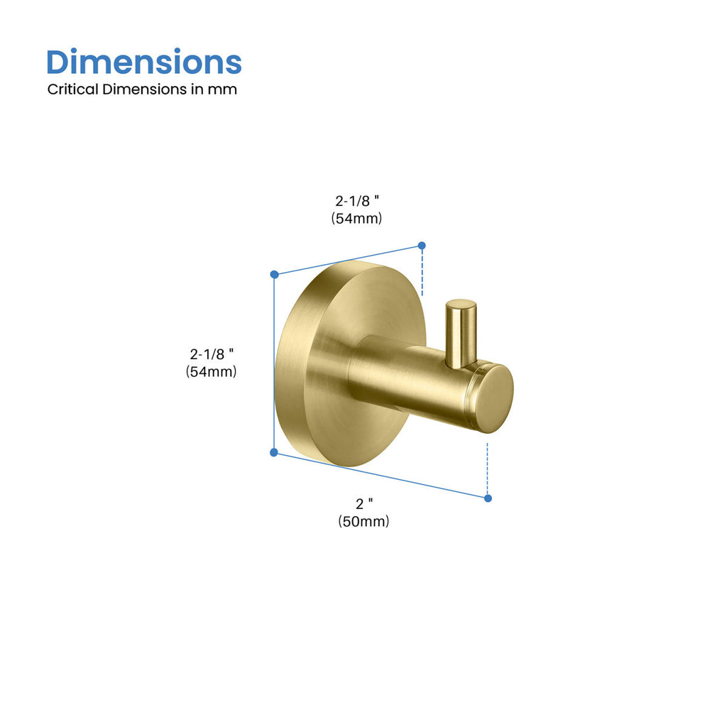 Wall Mounted Robe Hook KBA1401BG-2PC