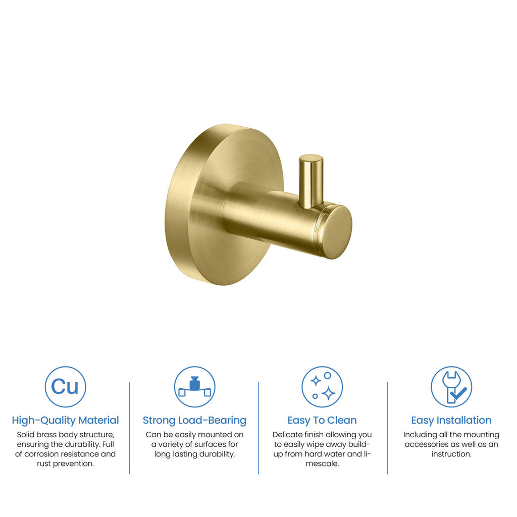 Wall Mounted Robe Hook KBA1401BG-2PC