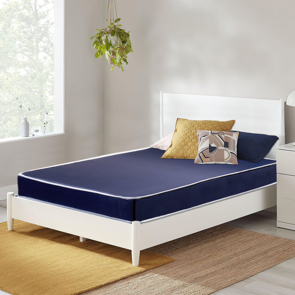 Water Resistance Nylon Vinyl Dual Sided Medium Firm Mattress, Noiseless, Soft Cloud Feeling