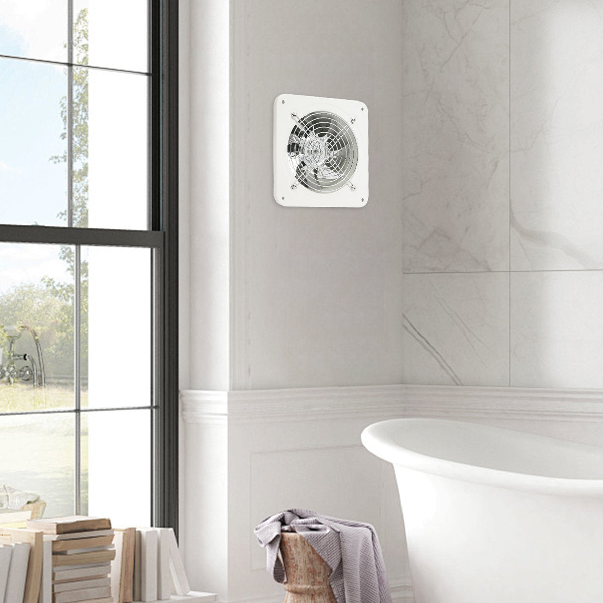 White 6 Inch Exhaust Fan WLS923